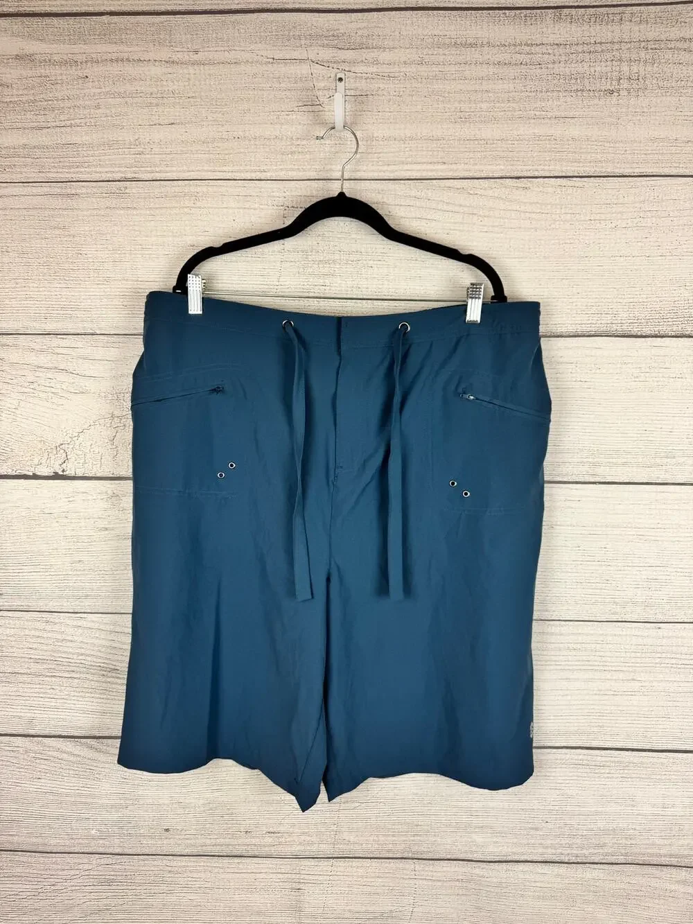 Free Country Plus Size Outdoor Slate Blue Capri Shorts Size 3X